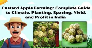 Custard Apple Farming: Complete Guide to Climate, Planting, Spacing, Yield, and Profit in India