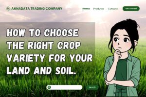 How to Choose the Right Crop Variety for Your Land and Soil